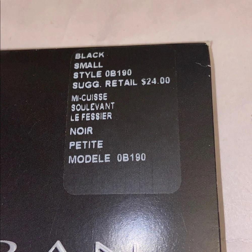 Donna Karan Hosiery Black The Perfect Collection Shapewear Size Small Mid Thigh.
